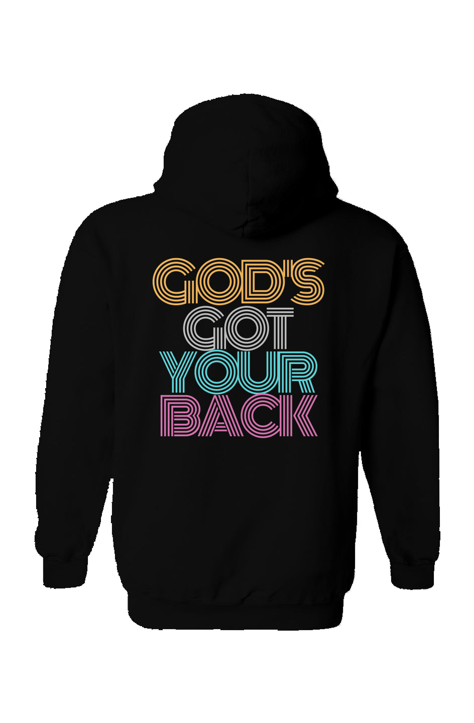 Retro Faith-God's Got Your Back - black