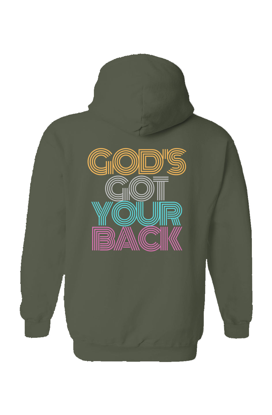 Retro Faith-God's Got Your Back - Camo Green