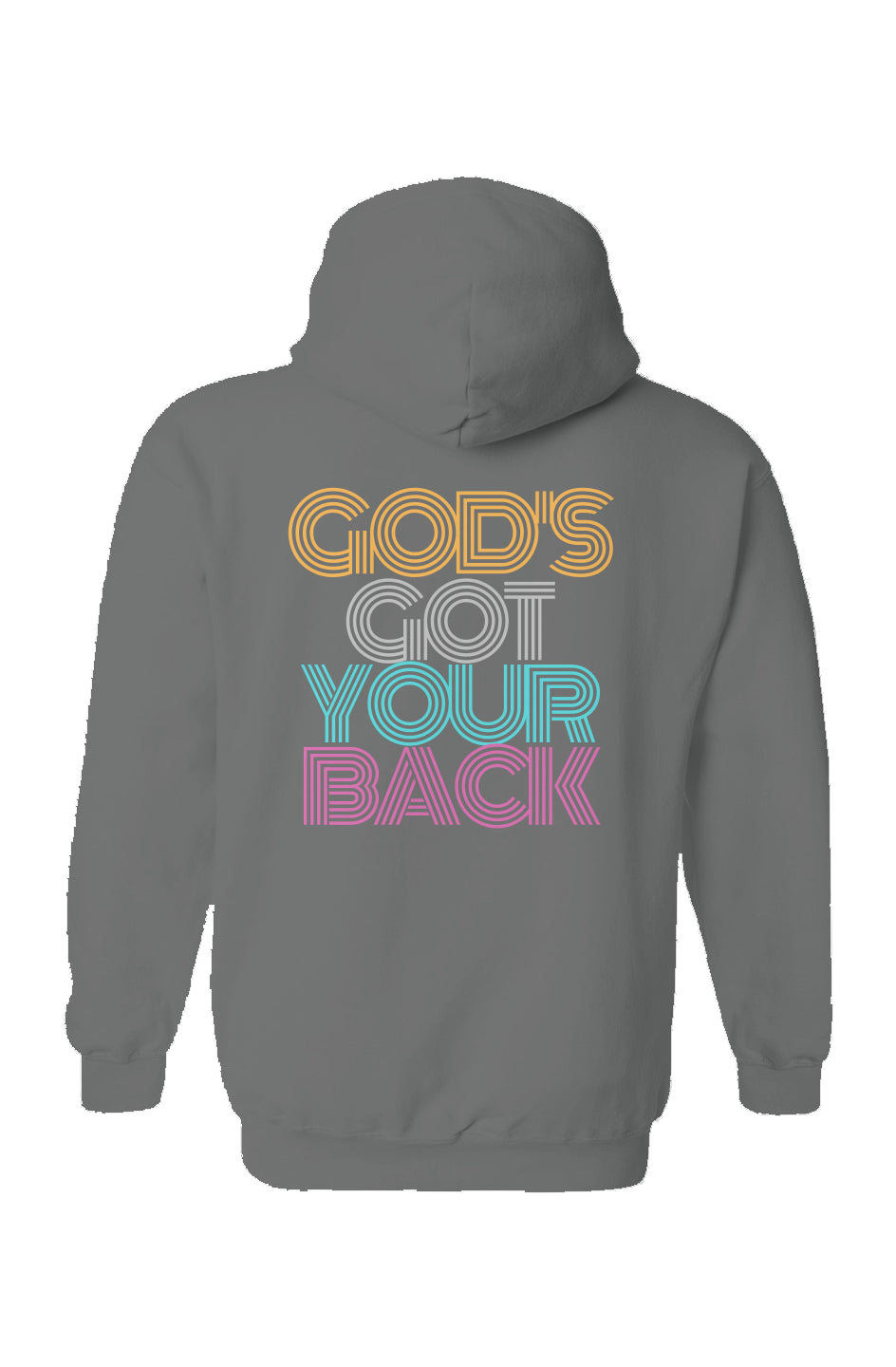 Retro Faith-God's Got Your Back - Charcoal