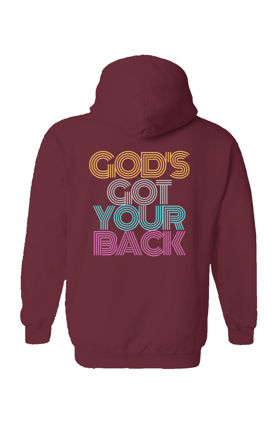 Retro Faith-God's Got Your Back - Maroon