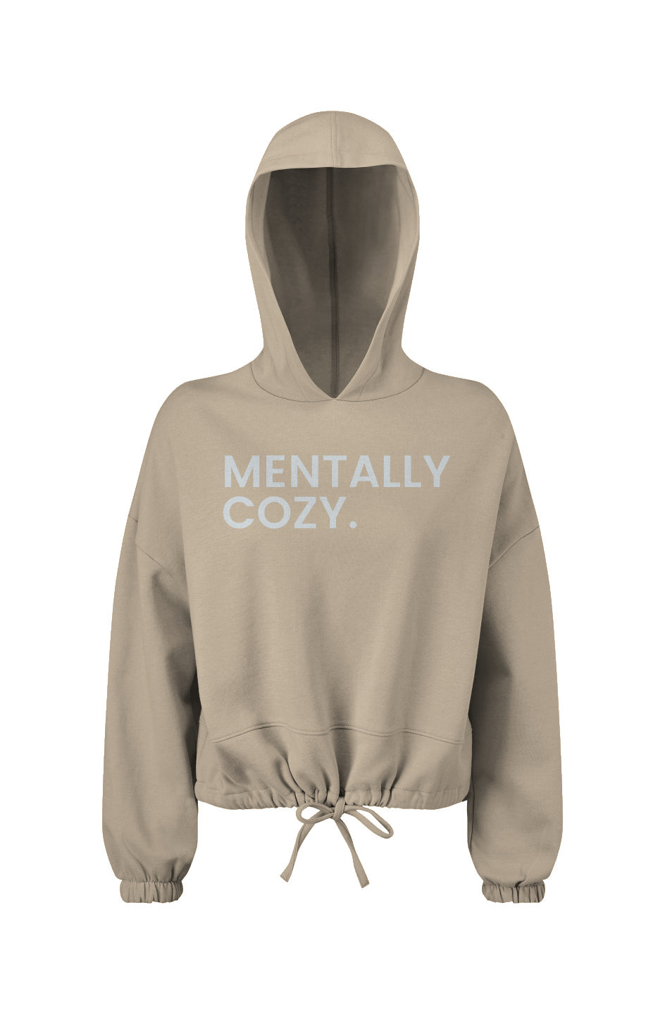 Cozy Faith-Crop Fleece Hoodie