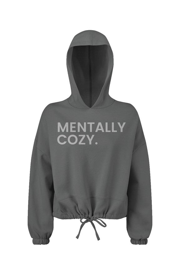 Cozy Faith-Crop Fleece Hoodie